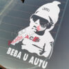 Audi nalepnica beba u autu 3